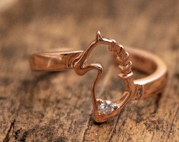 Ring by Runedal, rosé gold